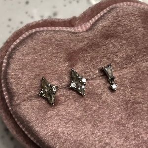 White gold threadless ends